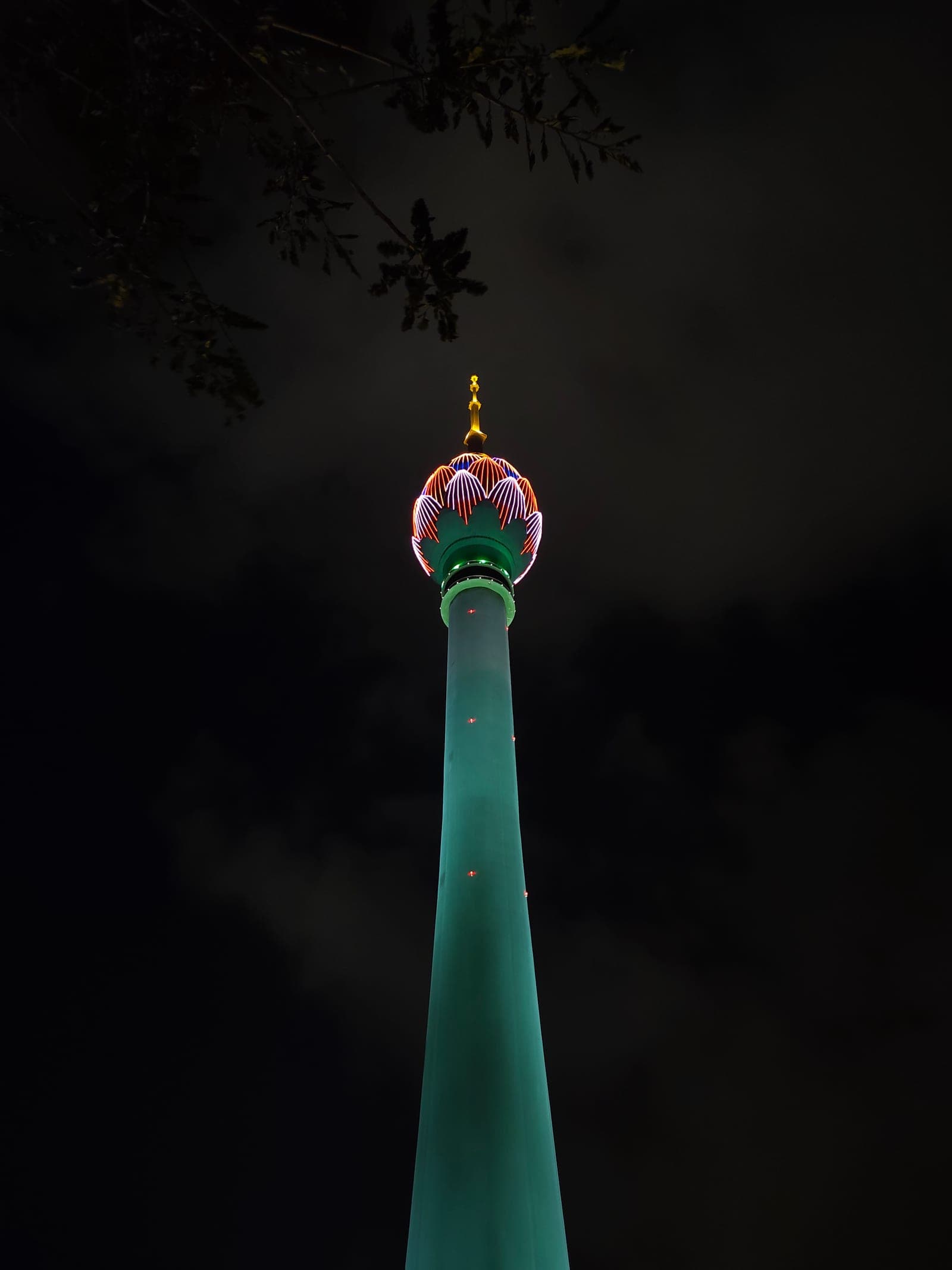 Architecture at nightfall