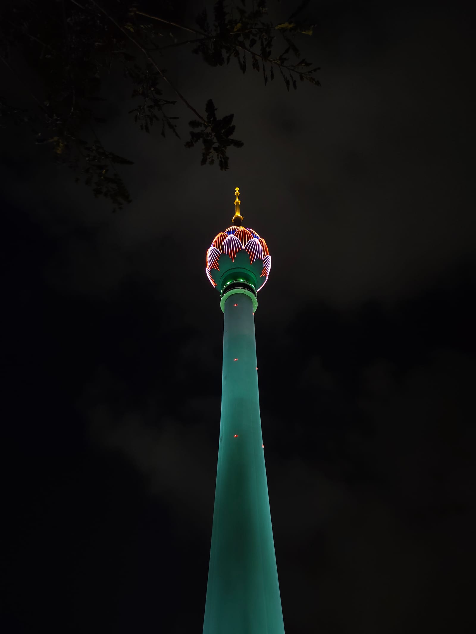 Architecture at nightfall